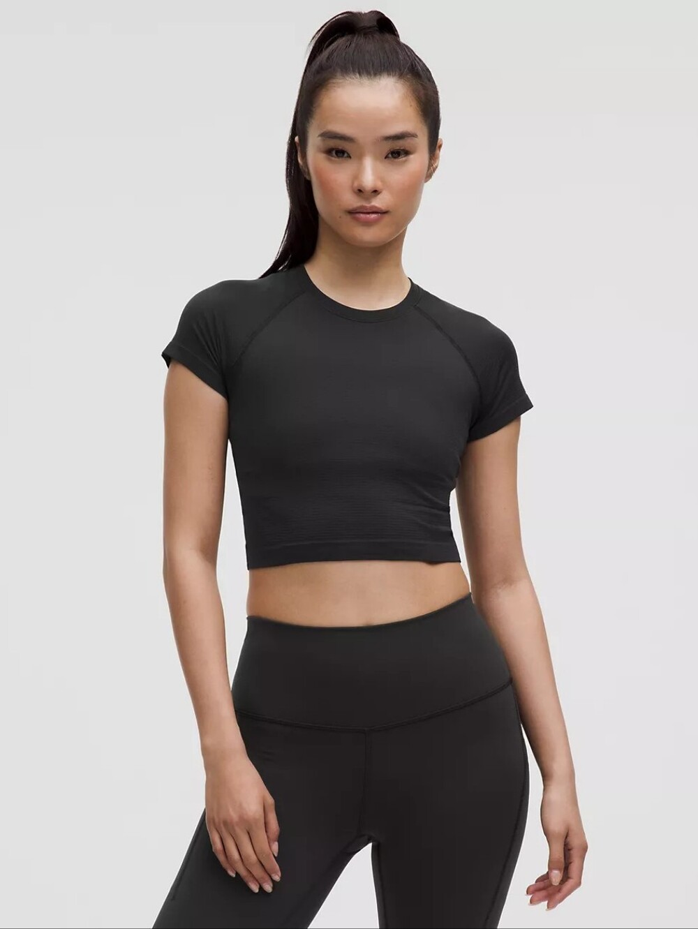 Lululemon Swiftly Tech Cropped Short-Sleeve Shirt 2.0